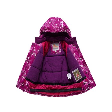 Ski costume for a girl, height 104 cm, raspberry color-3