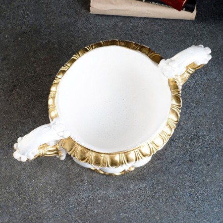 Vazon "Arabic", white gold, 1.3l/ 25x18x20cm-2