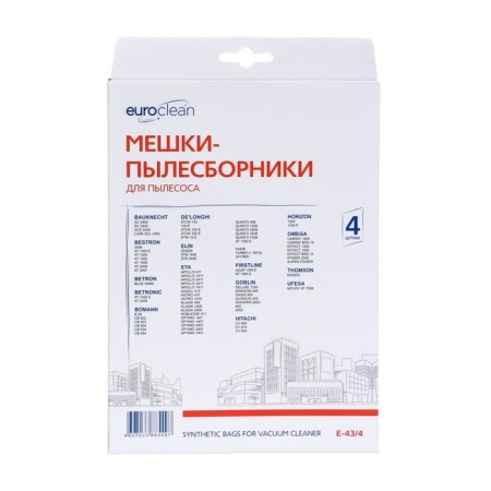 E-43/4 EuroClean bag synthetic for a vacuum cleaner, 4 pcs-2