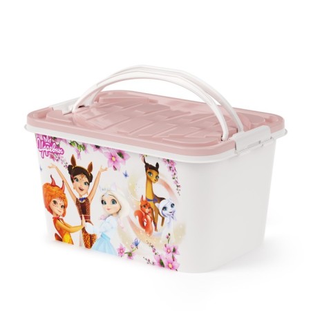 Container for storing things rectangular "Princess", 15 l, with a lid