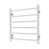 The electric heated towel “Sanprise” Aurora P6, 500x600 mm, universal, white