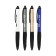 Ballic handle with erased ink, line 0.8 mm, blue rod with a rubber holder, Mix case