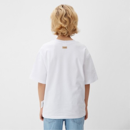 T -shirt Children's Minaku: Basic Line Kids color white, height 98 cm-3