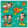 Chancellery set "Happy New Year", A6 notebook, pen, stickers, Mickey Mouse and his friends