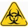 Decorative sign (poster) "Biological threat" 30x27 cm, plastic