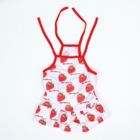 Strawberry dress ", xl (ds 40, og 50 cm), white-6