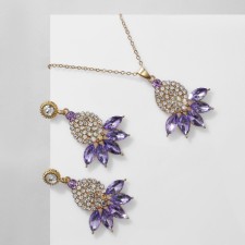 Set 2 objects: earrings, pendant 