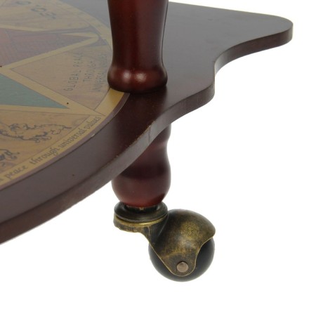 Globe bar decorative corner "Capombo map" 91x53x53 cm-12