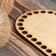 Holler blank "oval with parallel sides", bottom plywood 3 mm, size 20 × 10 cm