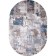 Oval Carbon Karmen Hali Armina, size 80x150 cm, color Blue/Blue