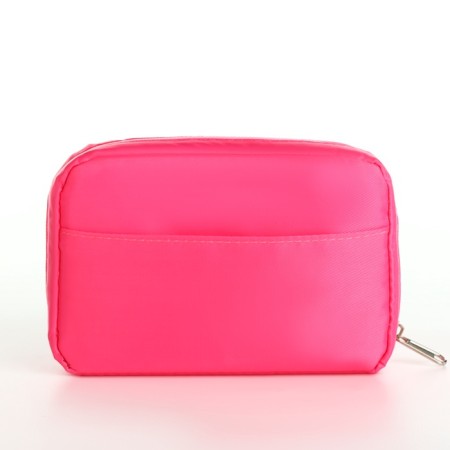 Cosmetic bag Dor units, 16*6*10.5, lightning departure, lining, n/pocket, pink-1
