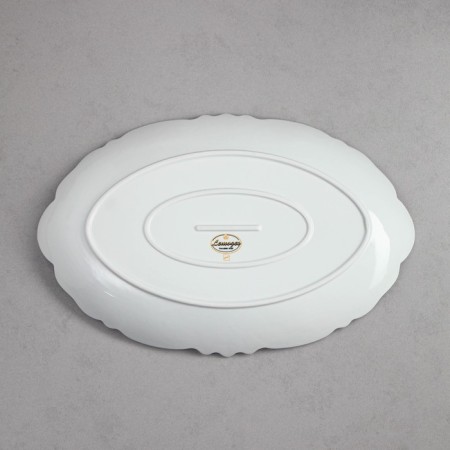 Veronica dish, oval, white, porcelain, Iran-3