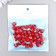Beads for creativity Plastic "Balls Shadow Red" set 20 grams d = 1 cm