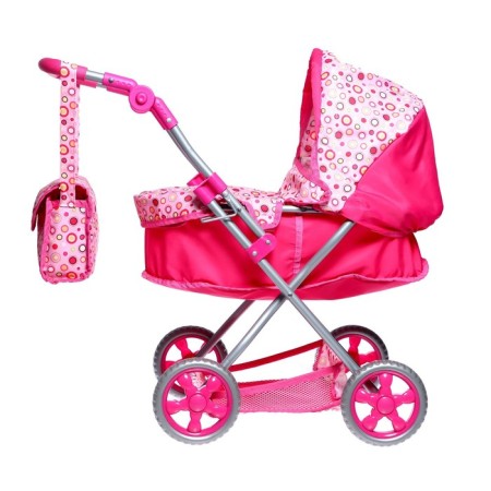 Winter doll stroller, with a bag, handle is regulated, a metal frame, mix-2