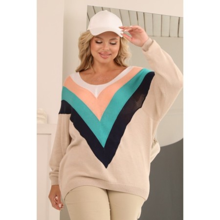 Female pool Wisell, size 54, beige color-3