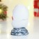 New Year. Symbol 2025. Figure "Snake in the egg" Red, 4x4x7cm
