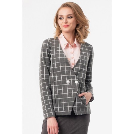 Female jacket, size 42, gray color