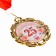 Jubilee medal with the ribbon "25 years. Flowers", D = 70 mm