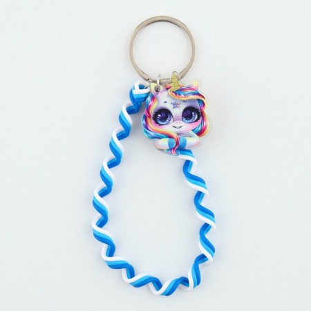 Key keychain children's cord "Asterisk" 15 x 6 cm-4