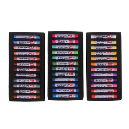 Pastel dry Soft set of 36 colors, Brauberg Art Classic-2