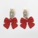 New Year! Earrings Clips "New Year" bows, colored in gold