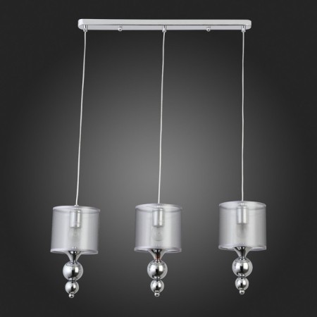 Suspended EVOLUCE lamp. Sle107103-03. Pazione. 3x40 watts, E27, 59x14x27 cm, chromium color-4