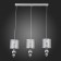 Suspended EVOLUCE lamp. Sle107103-03. Pazione. 3x40 watts, E27, 59x14x27 cm, chromium color