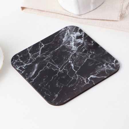Hot Square “Black Marble” stand, 15x15 cm-1
