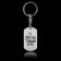 A keychain key a token "I am always nearby", 9.5 x 2.7 cm