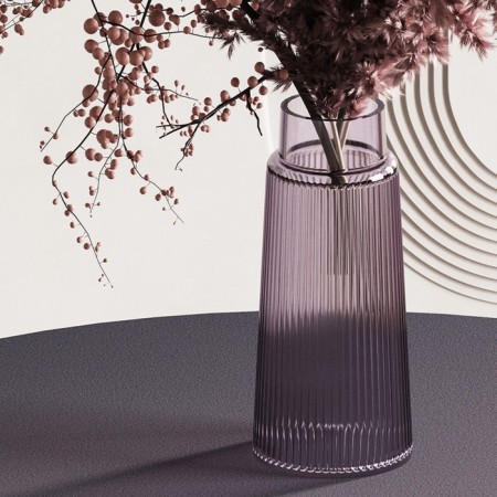Bergenson bjorn noemi flower vase, 24 cm, gray-blue color-9