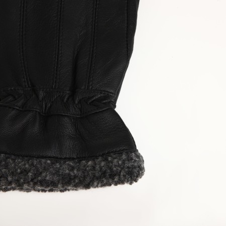Male gloves, size XXL, with insulation, black color-2