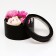 Box - tube 2 in 1, with a transparent cover "Black", 21 x 11 - 18 x 10 cm