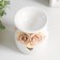 Aroma lamp ceramics "Rose and forget -me -nots with a heart" mix 7.5x7.5x9.5 cm