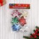 Christmas tree decoration "Stars with sparkles" (set 6 pcs) 7 cm, mix