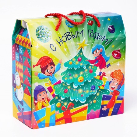 Gift box New Year's fiesta meter 23 x 10 x 22 cm-2