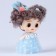 Trick "Doll" with two tails, 9 cm