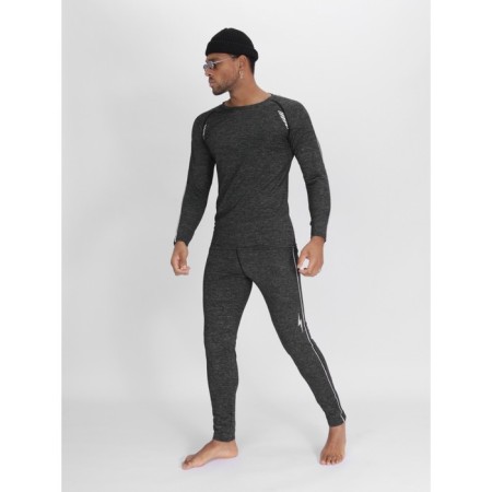 Male thermal underwear, size 48-50, dark gray color-1
