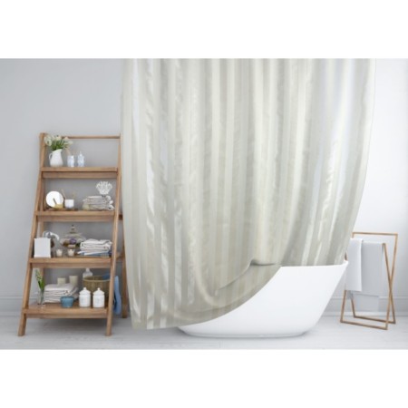 Rigone bathroom curtains, 180 x 200 cm, beige color