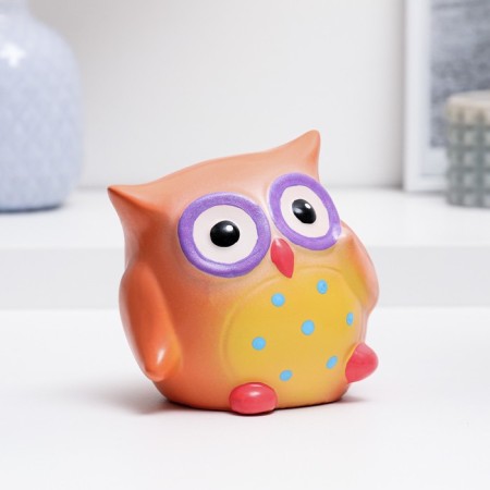 Pigger "Surprised Owl" Orange, 12cm
