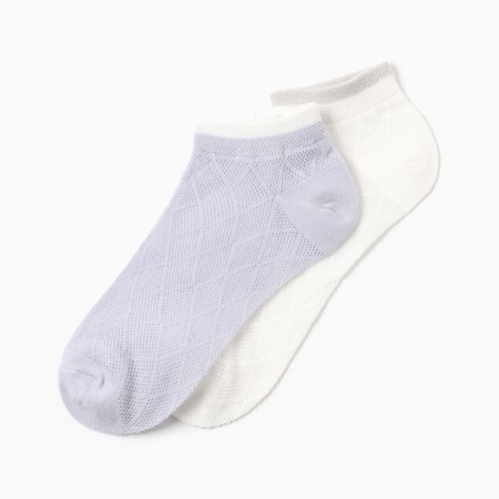 Set of female socks KAFTAN 2 pairs, p. 36-39 (23-25 ​​cm), blue/white-2