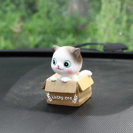 Happy Cat on a car panel shocking his head, SP23