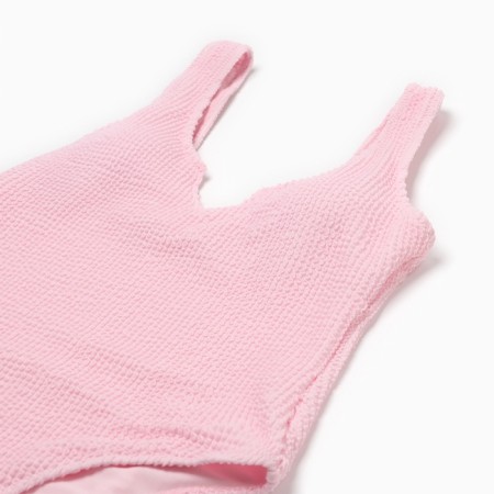 Swimsuit female adhesive minku color pink 44-7