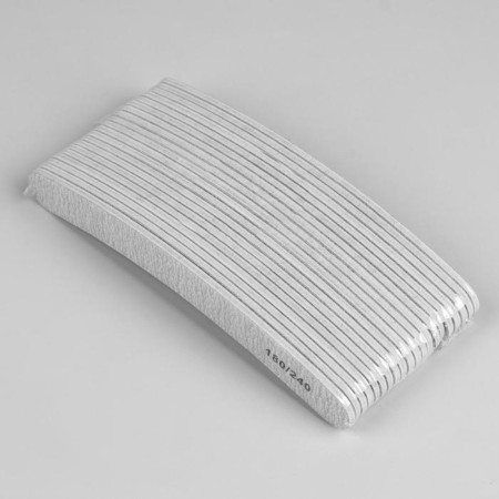 File - emery, abrasiveness 180/240, 18 cm, packing 20 pcs, color gray-3
