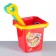 Set "Buckets, shoulder blades, molds": 5 toys for sandboxes, plastic, 14 x 25 cm, mix