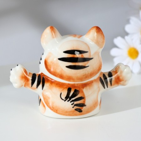 Сувенир "Кот Вий", цвет, гжель-2