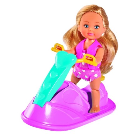 Doll "Evy" 12 cm, in a swimsuit on a water scooter-2