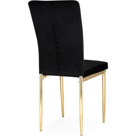 Stol on a metal frame metal/velor, gold/black 42x54x94 cm-3