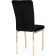 Stol on a metal frame metal/velor, gold/black 42x54x94 cm