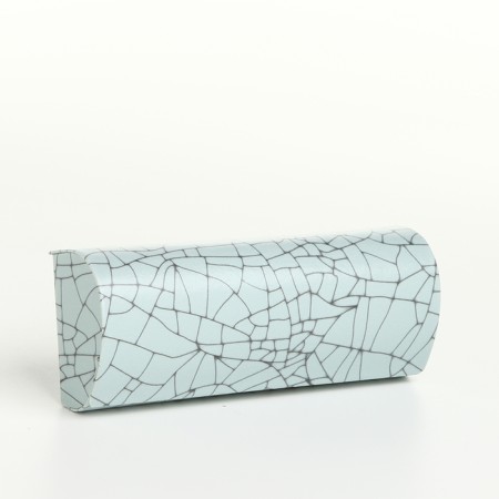 Case for glasses on the cracker, the color is turquoise