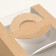 Box under the bento-port with a window, craft, 14 x 14 x 8 cm